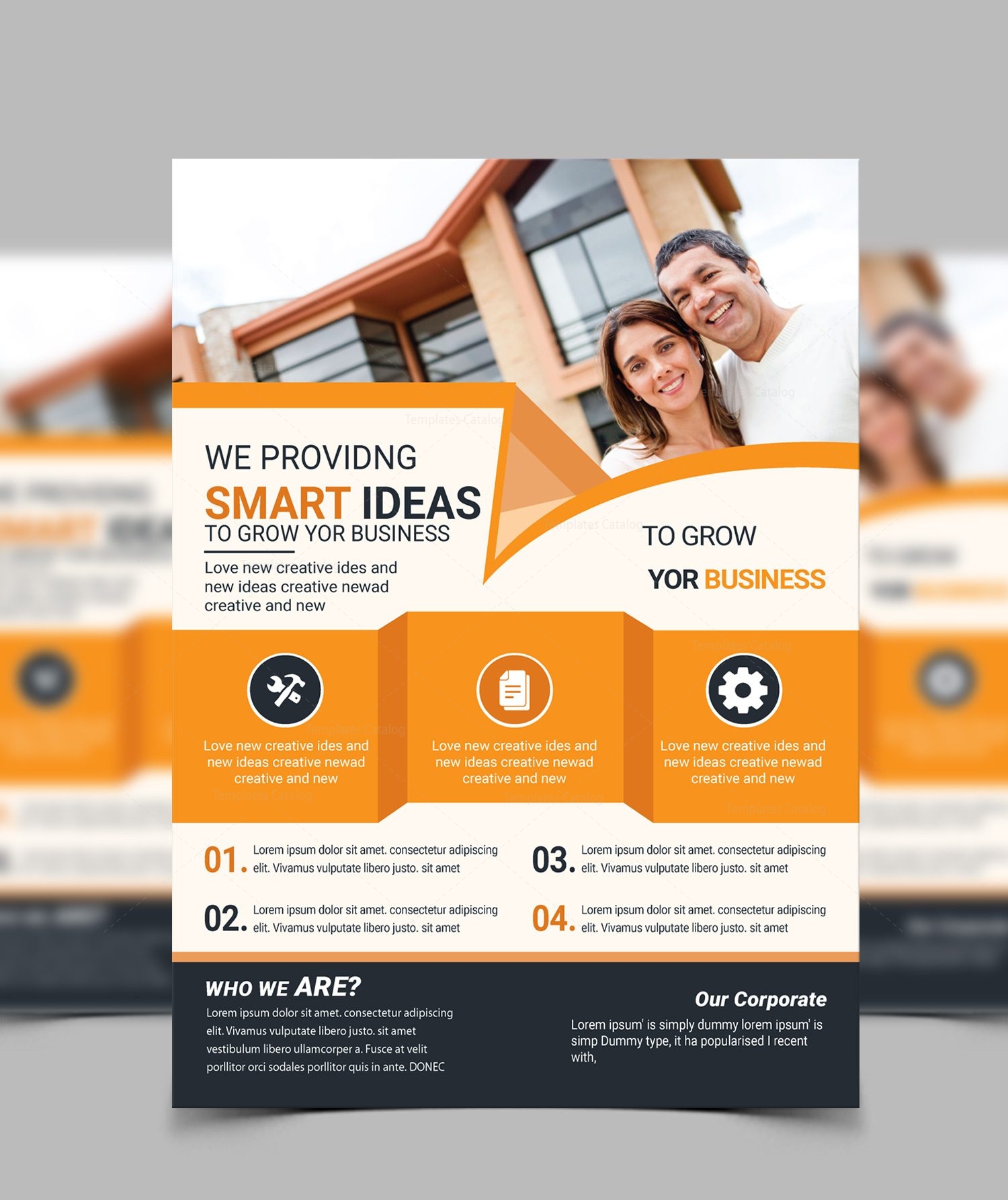 Smart Modern Business  Flyer  Design Template 001648 