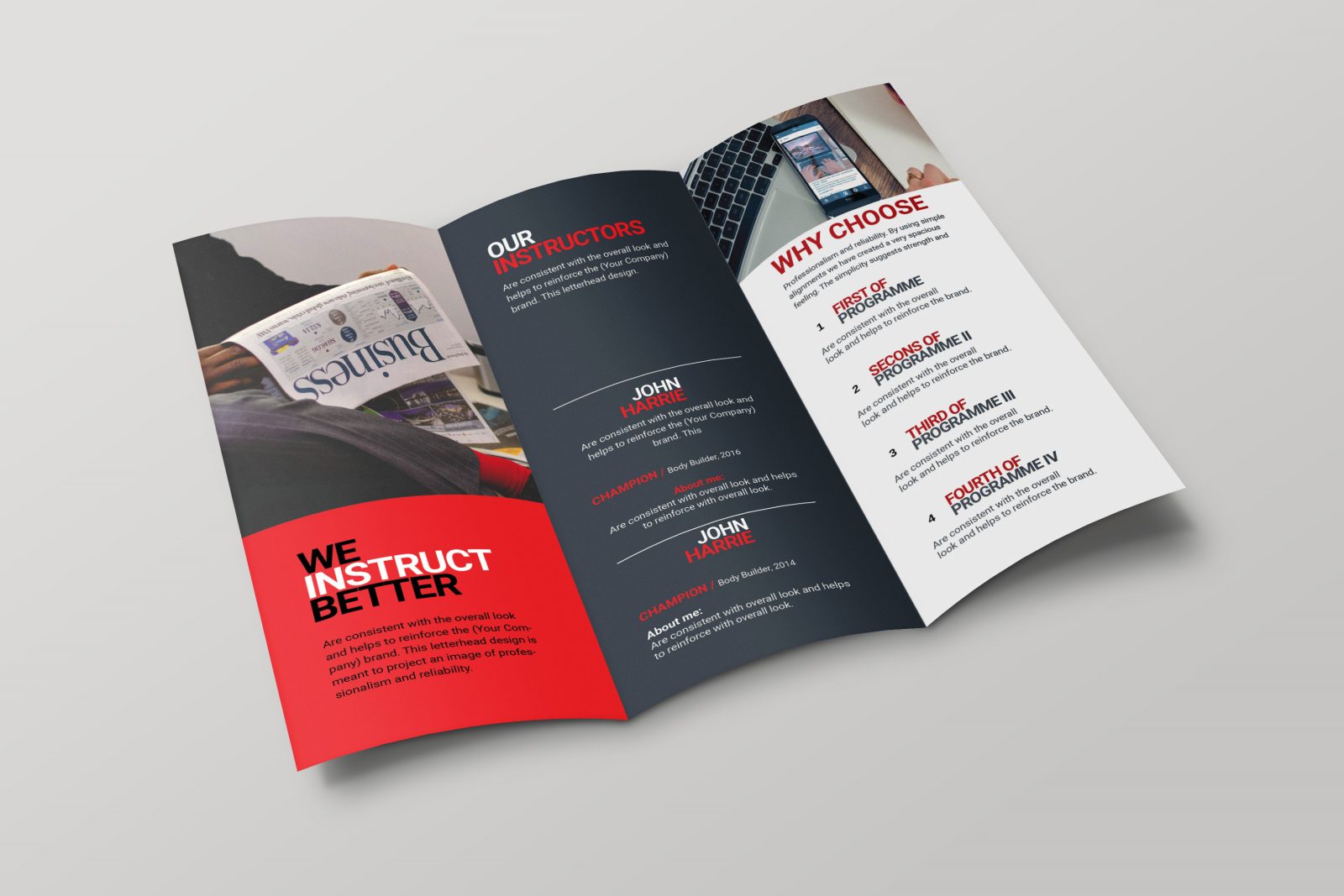 Cincinnati Corporate Creative Trifold Brochure 001704