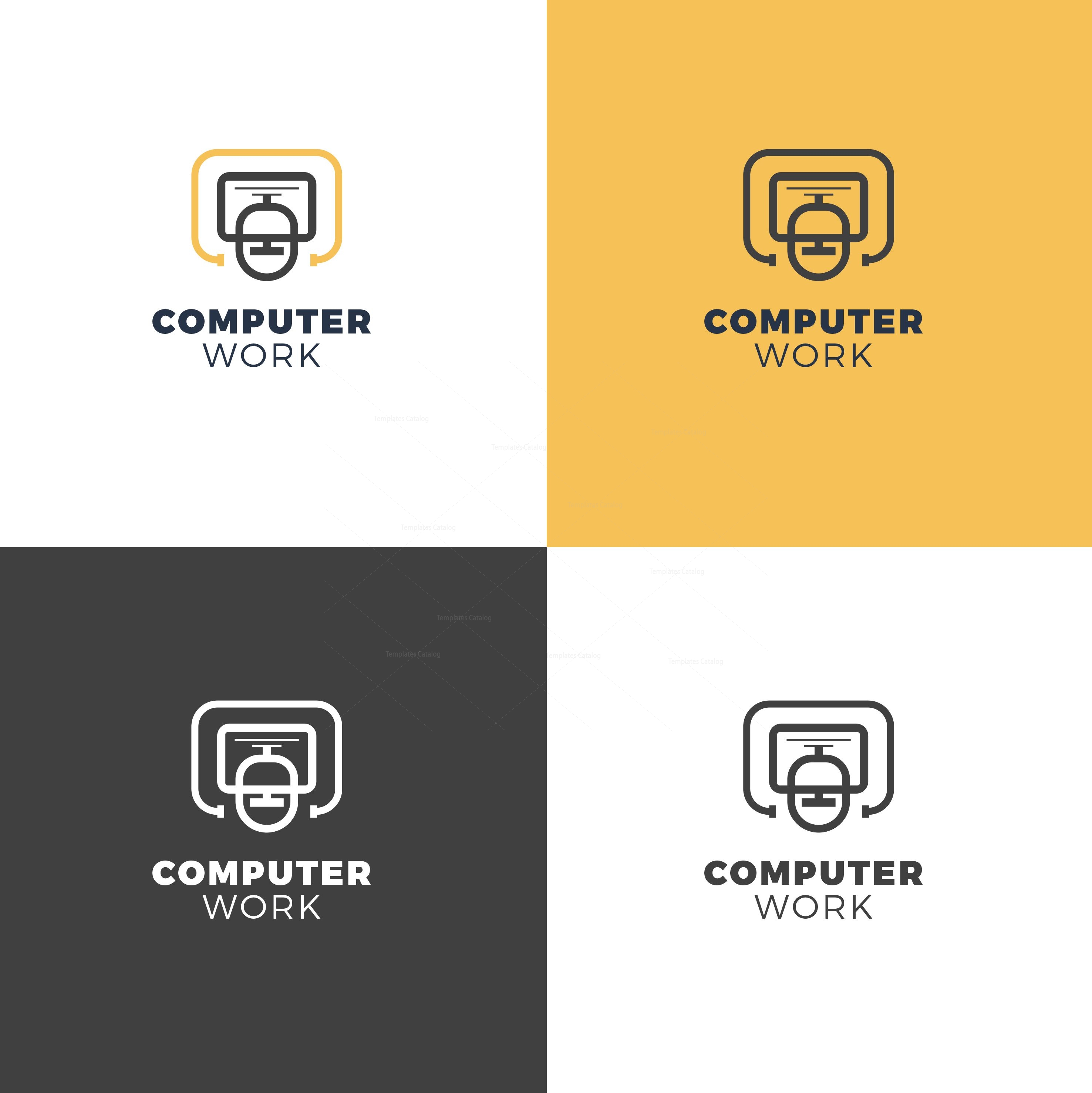 computer logo design samples