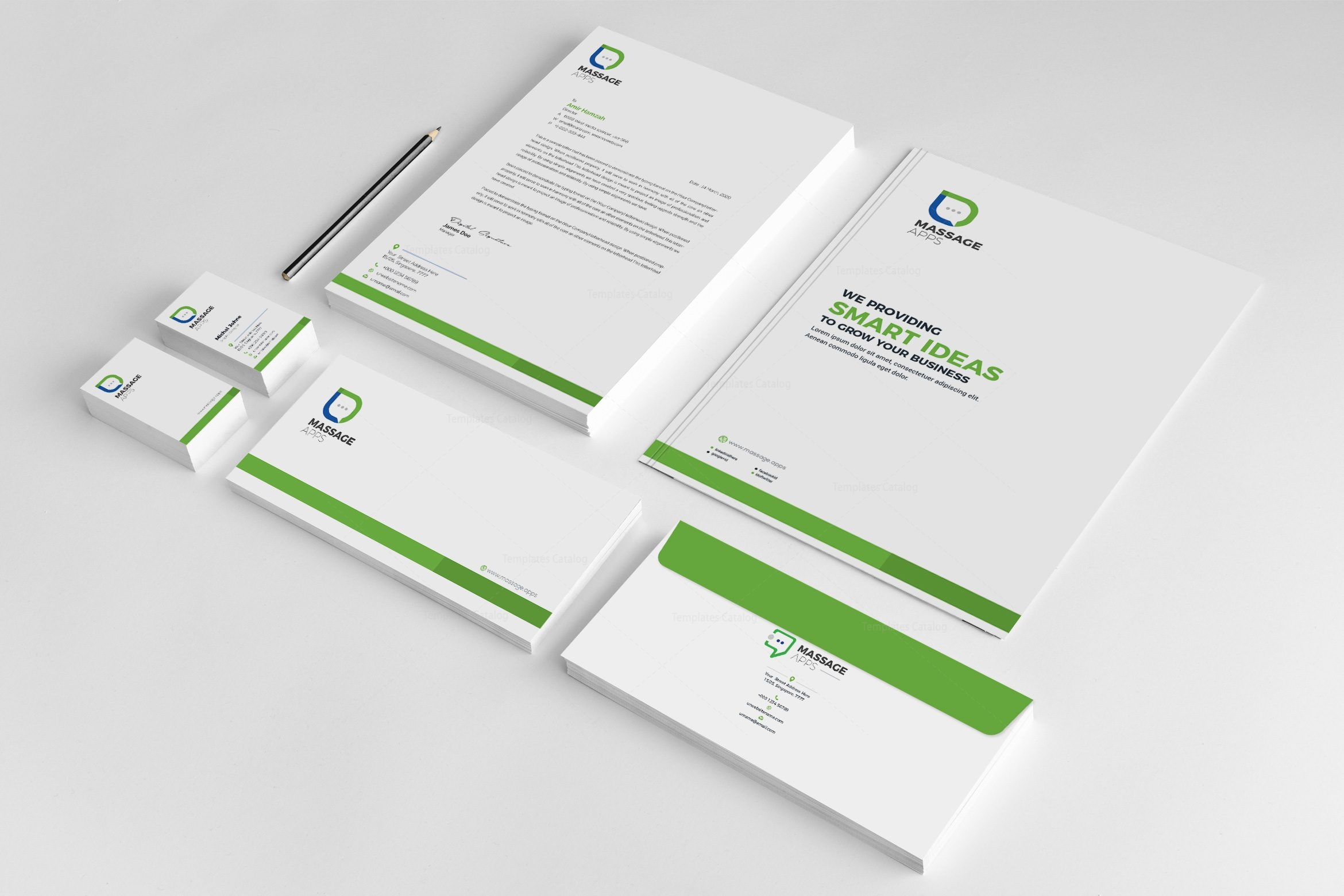 Message Creative Corporate Identity Template 001819 - Template Catalog