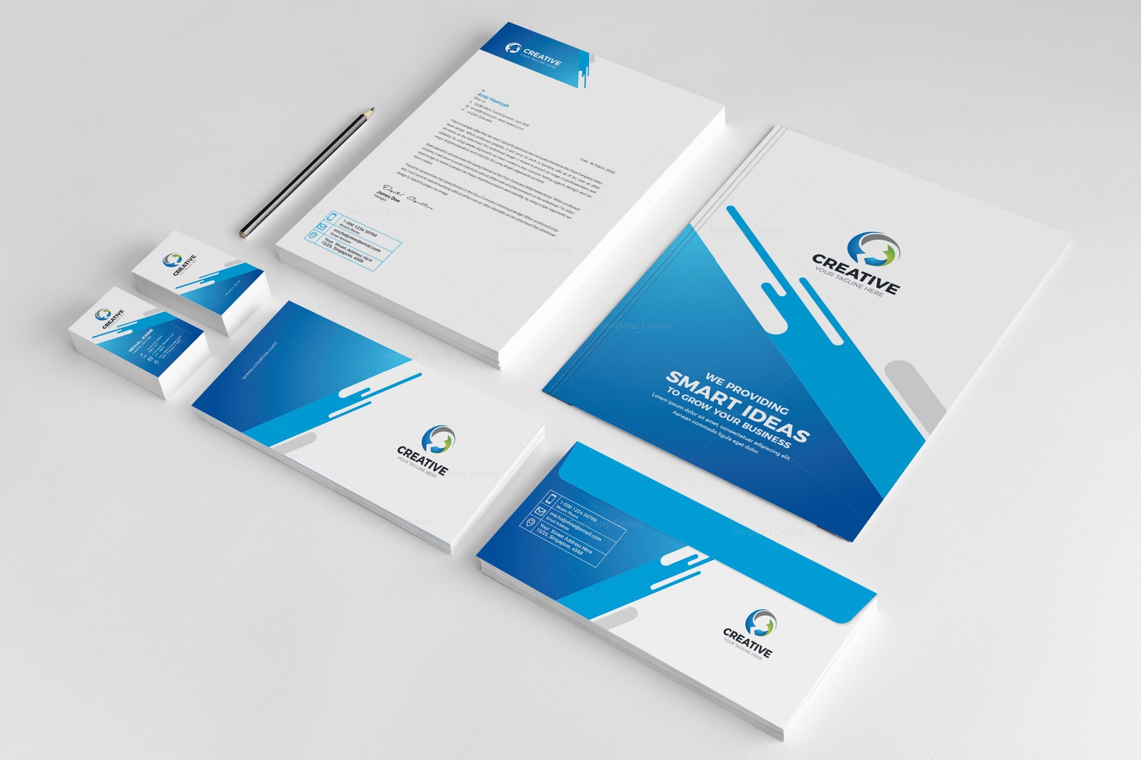 Stylish Creative Corporate Identity Design Template 001951 Template 