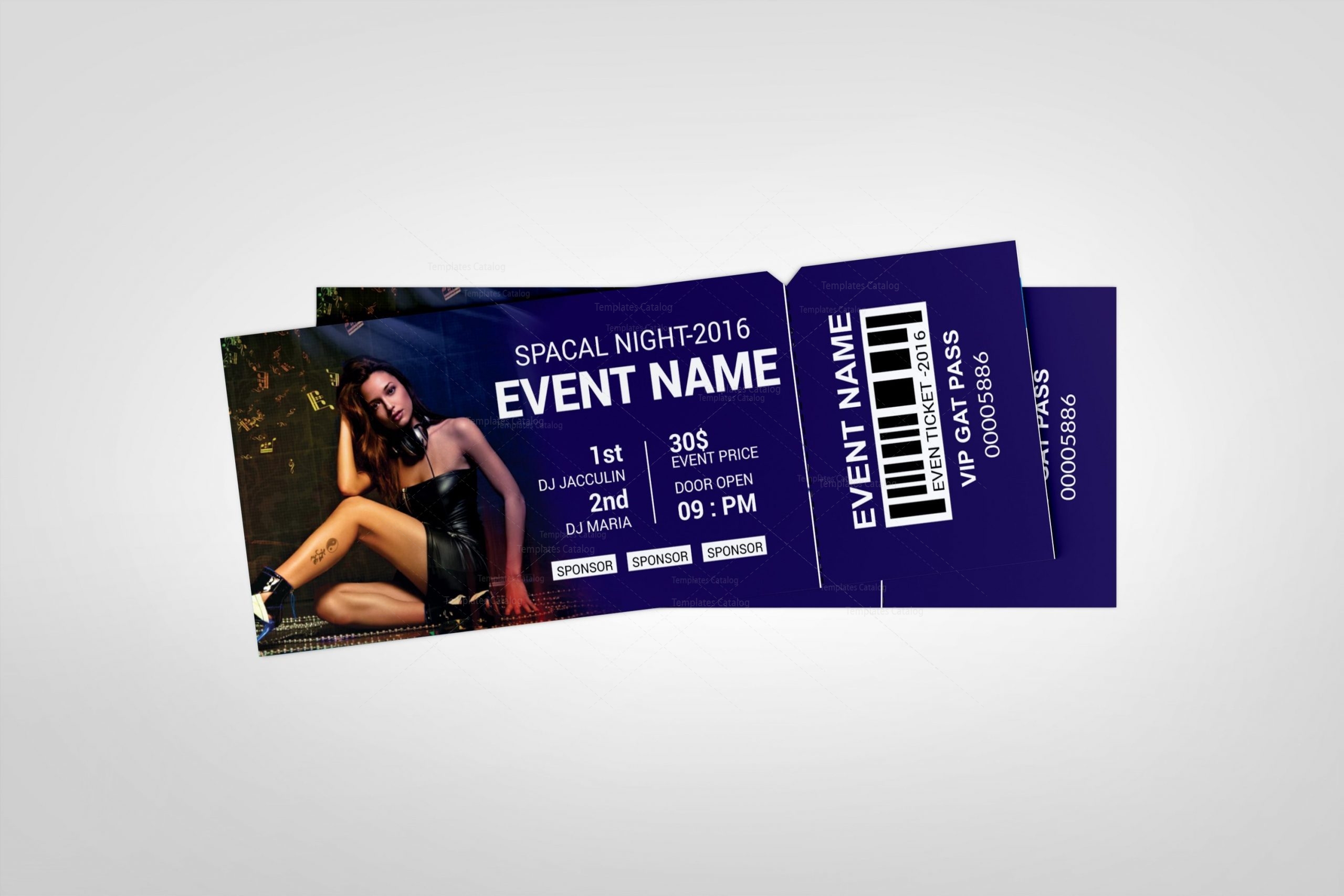 Party Event Ticket Design Template 001979 - Template Catalog