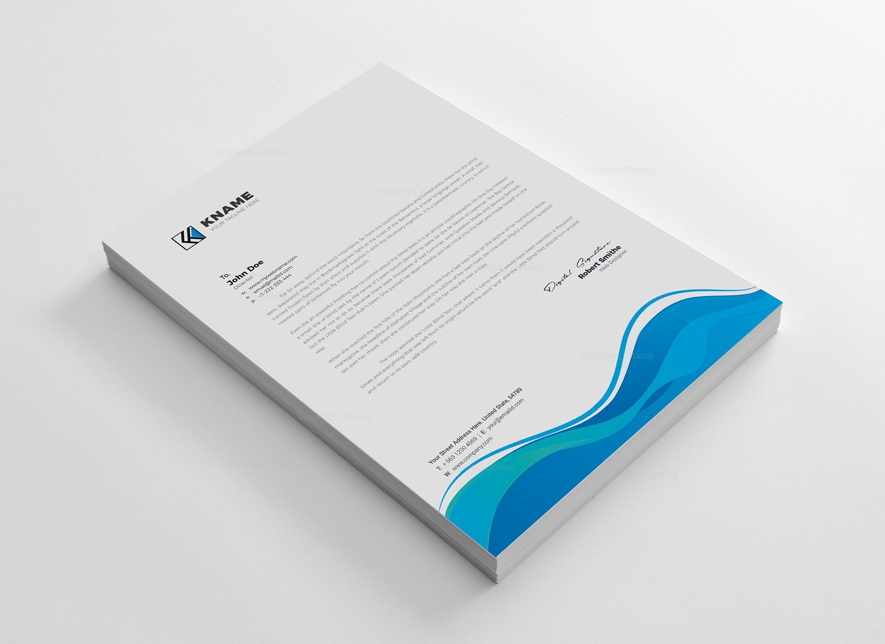 how package indesign to file an Identity Template Corporate 002114 Pack Wave Design