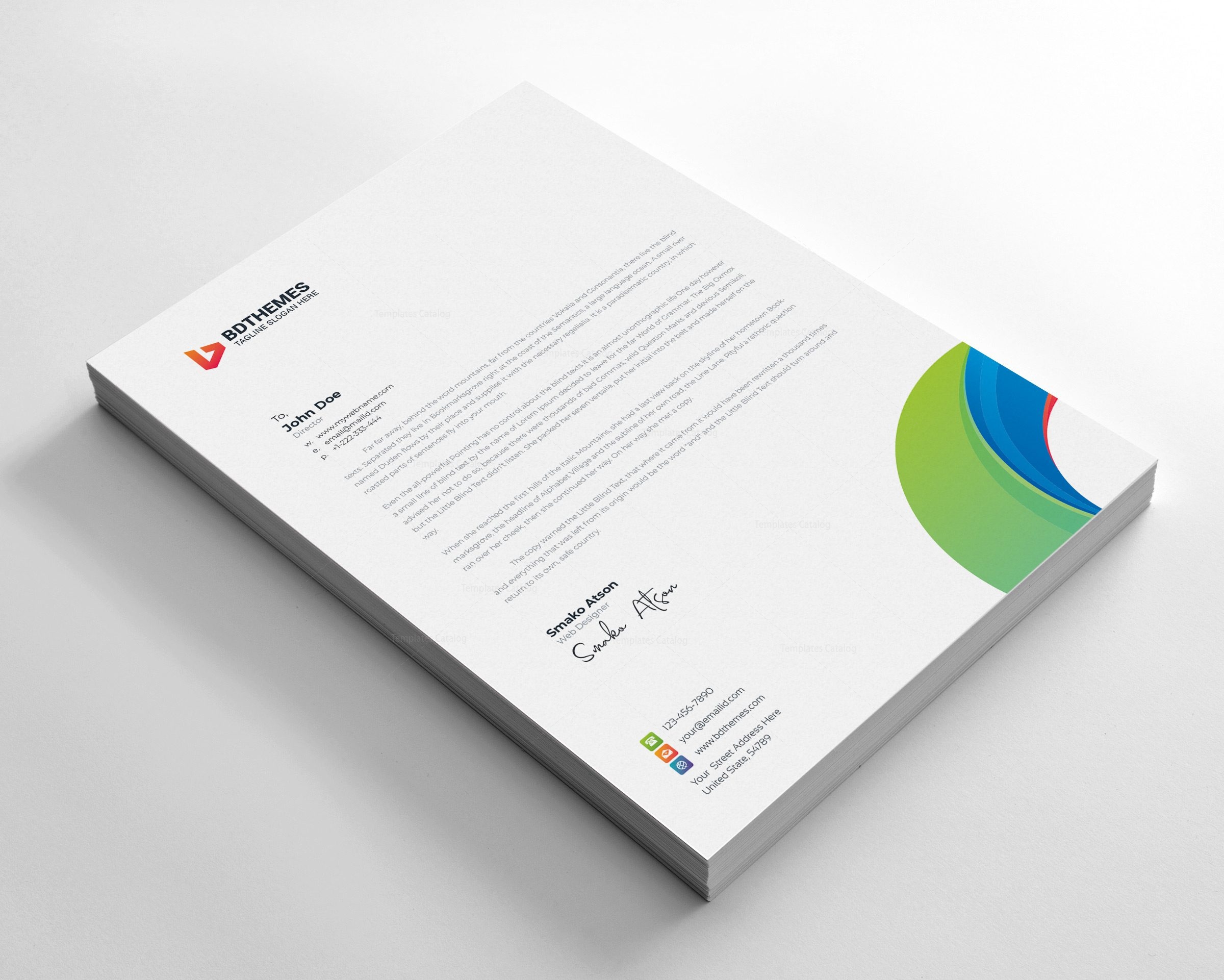 Download Consulting Letterhead Design Template 002316 - Template ...