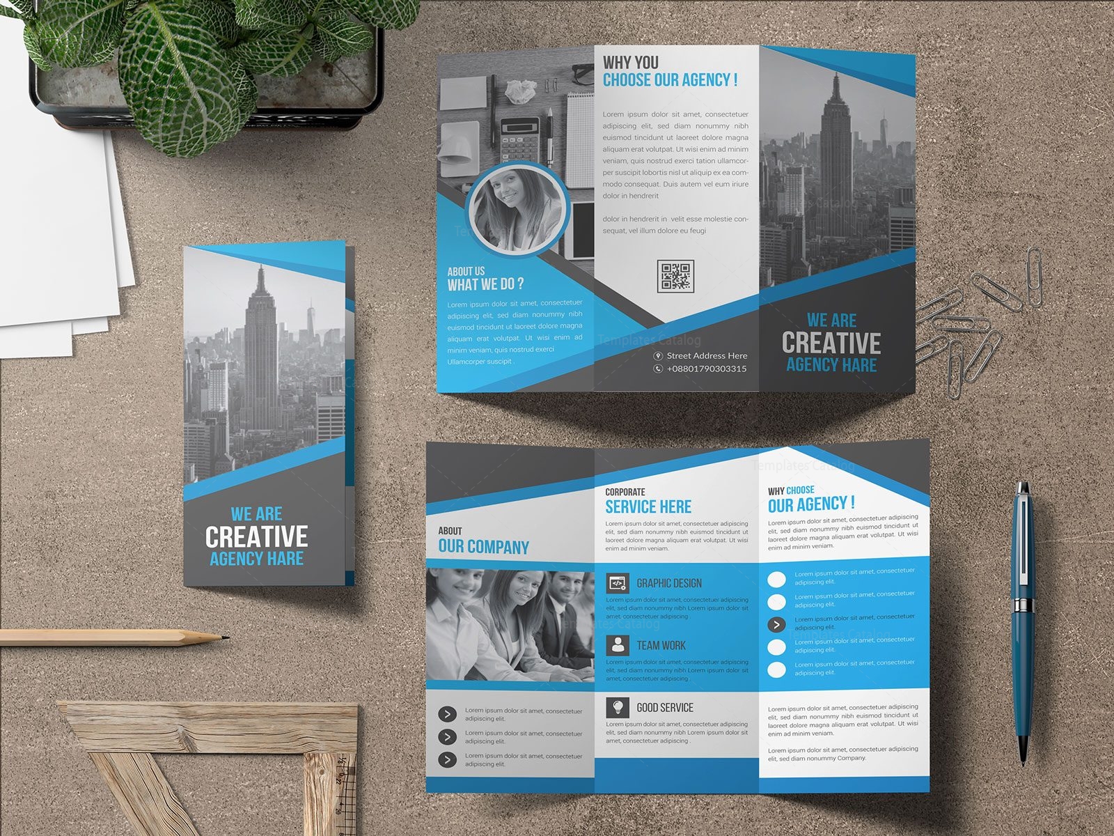 Sleek Brochure Template 003550 - Template Catalog